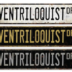 Ventriloquist - Ventriloquist Sign - Ventriloquist Decor - Vintage Style Sign - Professional Sign - Premium Quality Rustic Metal Sign