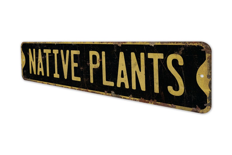 Native Plants - Native Plants Sign - Custom Native Plants - Native Plants Decor - Vintage Style Sign - Premium Quality Rustic Metal Sign image 7