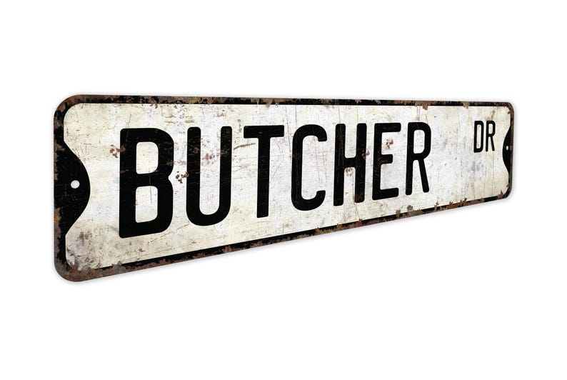 Butcher - Butcher Sign - Butcher Decor - Vintage Style Sign - Custom ...
