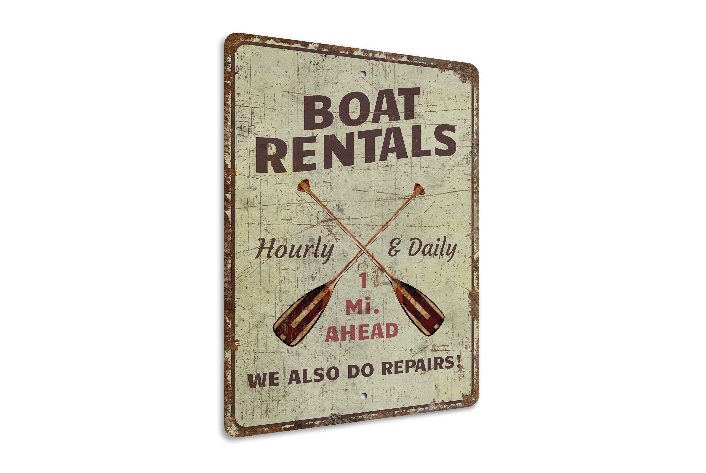 Boat Rentals Sign - Boat Rentals - Boat Rentals Decor - Boat Rentals ...