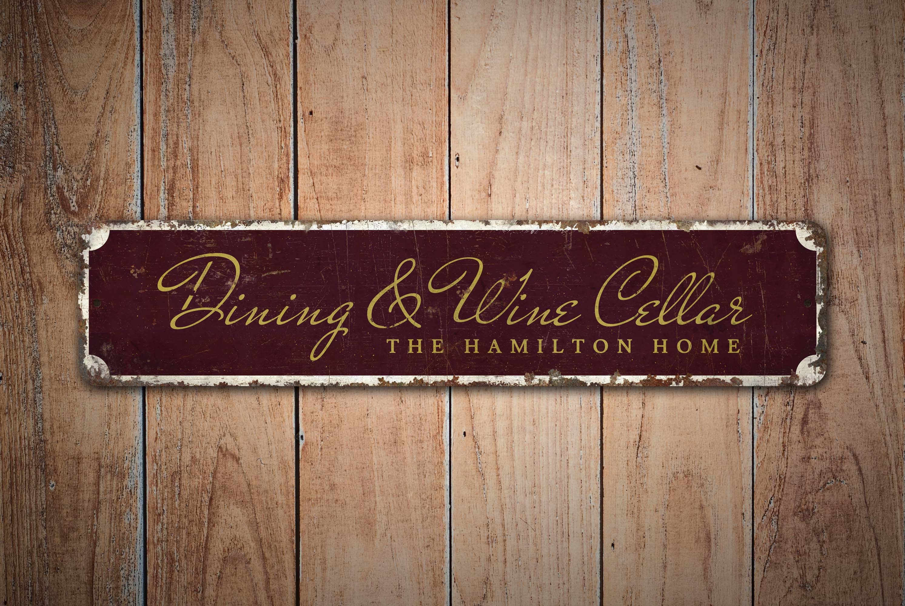 Dining & Wine Cellar Wine Cellar Sign Vintage Style Sign Etsy