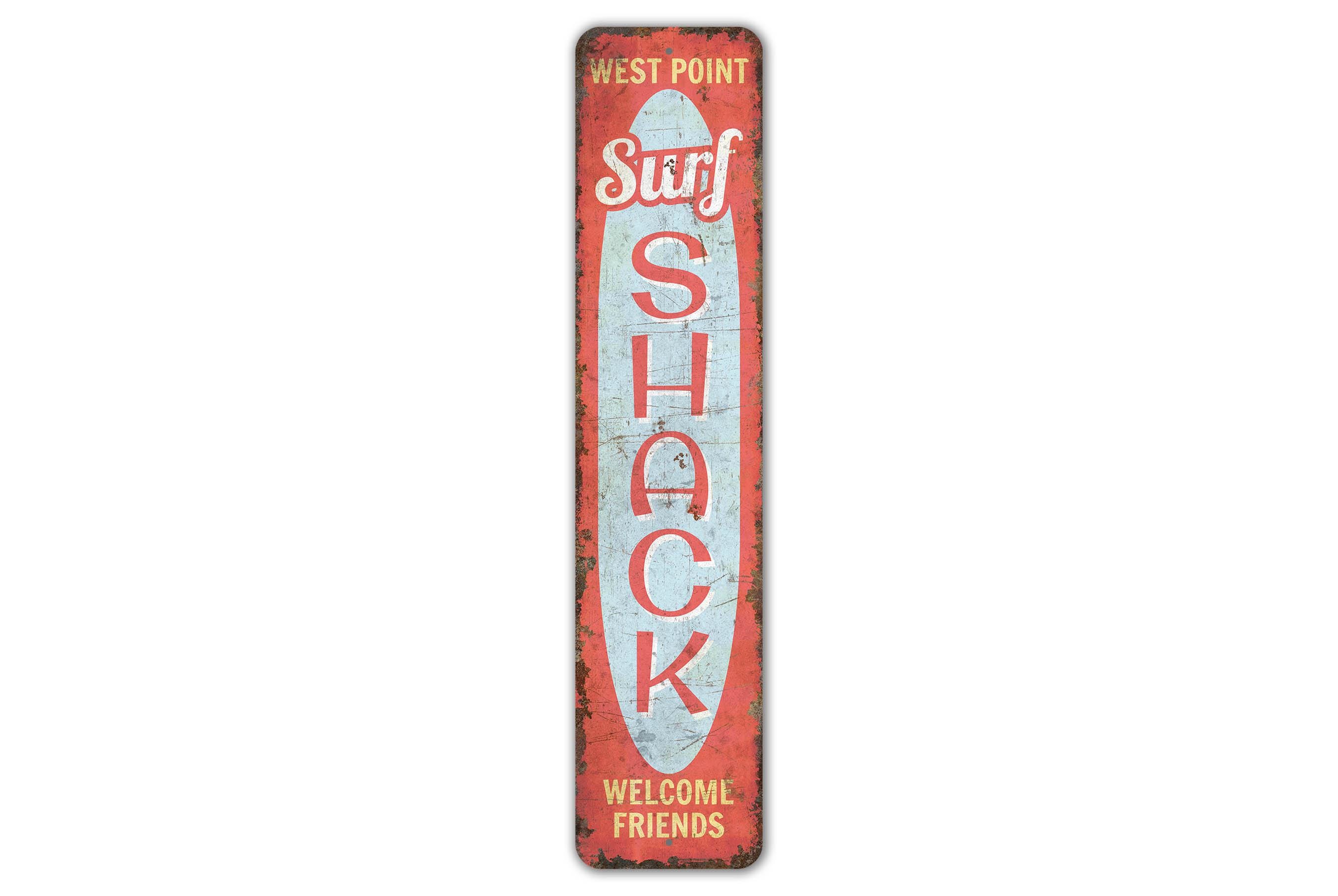 Surf Shack - Surf Shack Sign - Surf Shack Decor - Vintage Style Sign - Custom Text Sign - Premium Quality Rustic Metal Sign