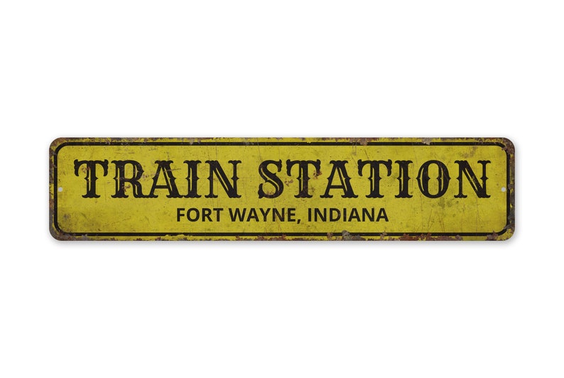 Train Station Sign Custom Train Station Train Station - Etsy