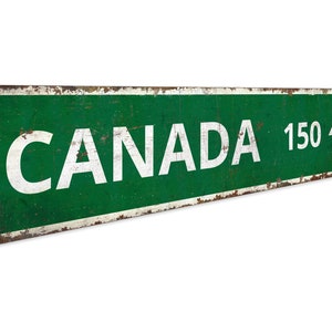 Canada Sign - Custom Arrow Sign - Destination Sign - Vintage Style Sign ...