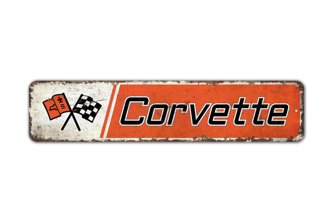 Corvette Sign - Corvette Lover Gift - Corvette Owner Gift - Corvette ...