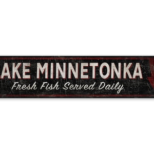 Custom Fish Served Sign - Fresh Fish Sign - Fresh Water Fish - Fresh Fish Served Daily - Premium Quality Rustic Metal Sign