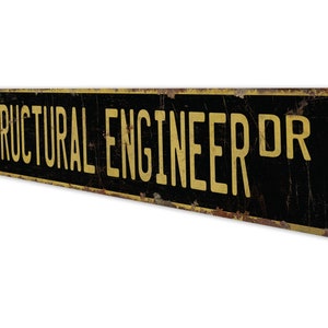 Engenheiro Estrutural - Placa de Engenheiro Estrutural - Decoração de Engenheiro Estrutural - Placa Estilo Vintage - Placa de Metal Rústico de Qualidade Premium imagem 6