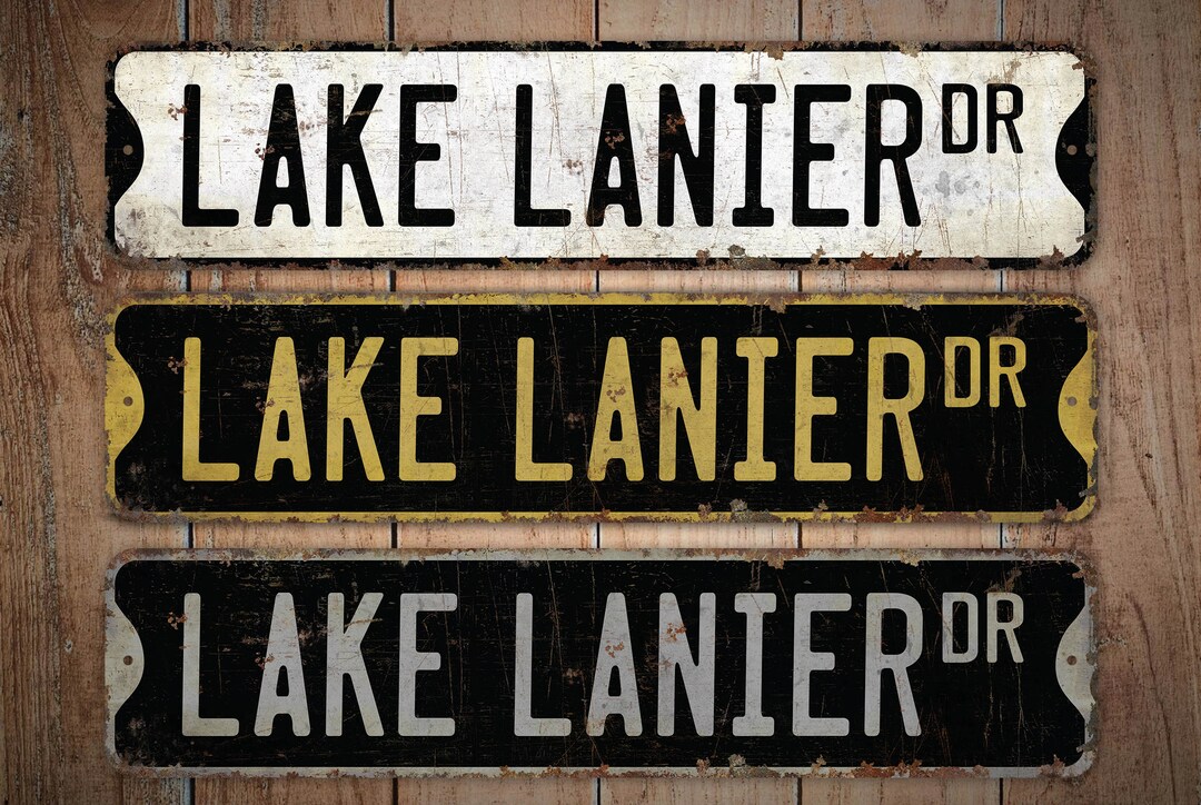 Lake Lanier - Lake Lanier Sign - Georgia Lake - Lake Lanier Decor ...