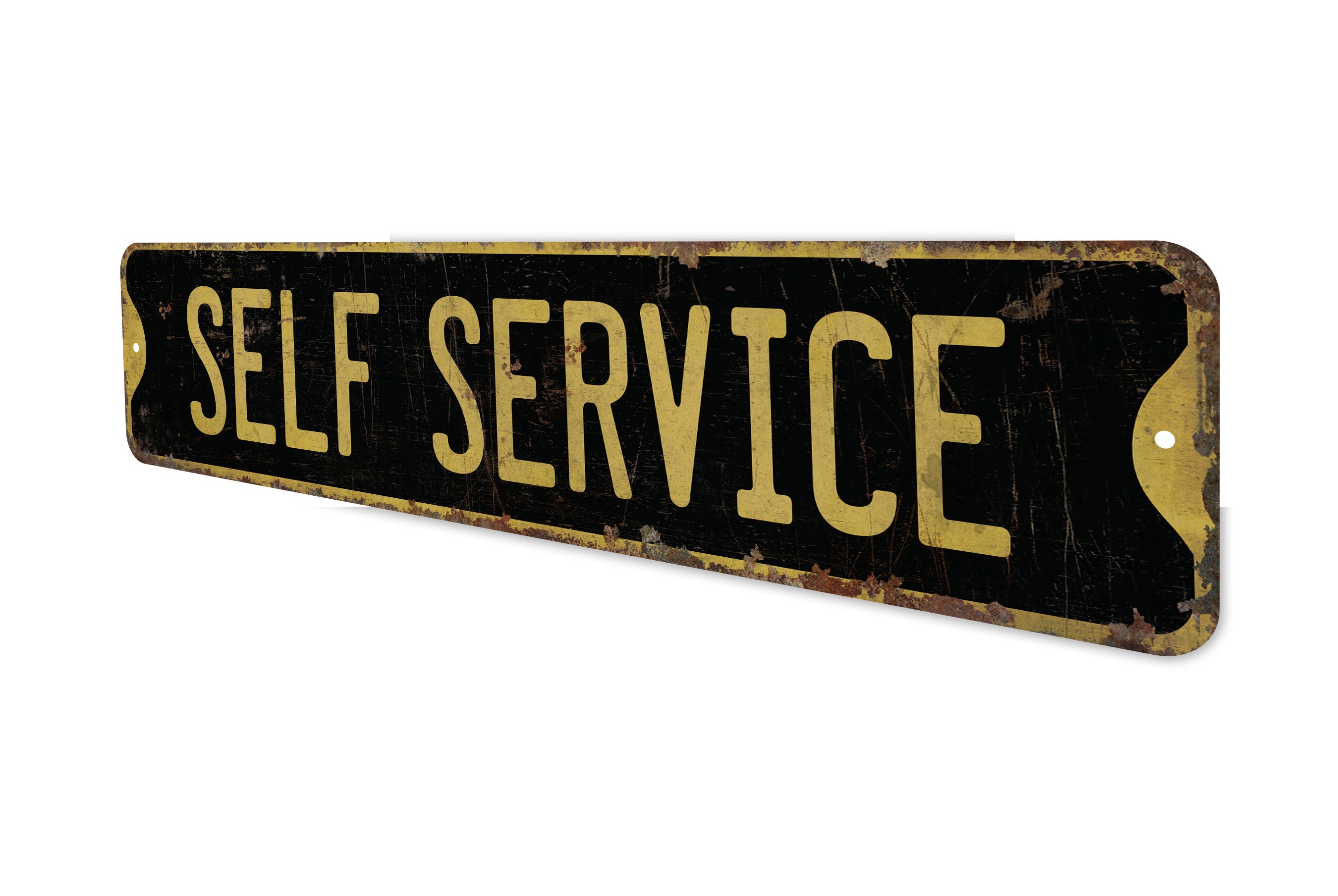 Self Service - Self Service Sign - Self Service Decor - Vintage