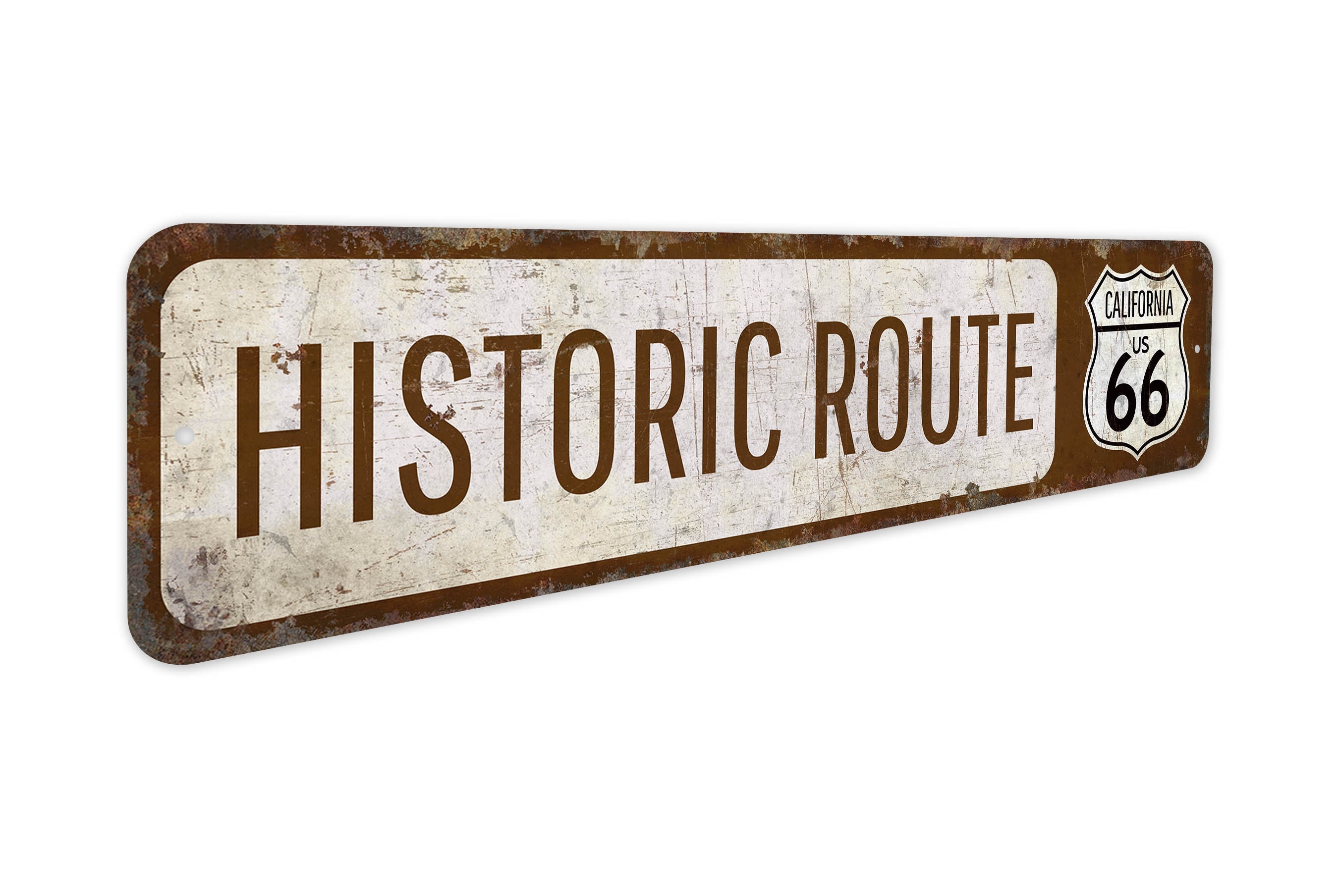 Historic Route Sign - Route 66 Decor - Historic Road Sign