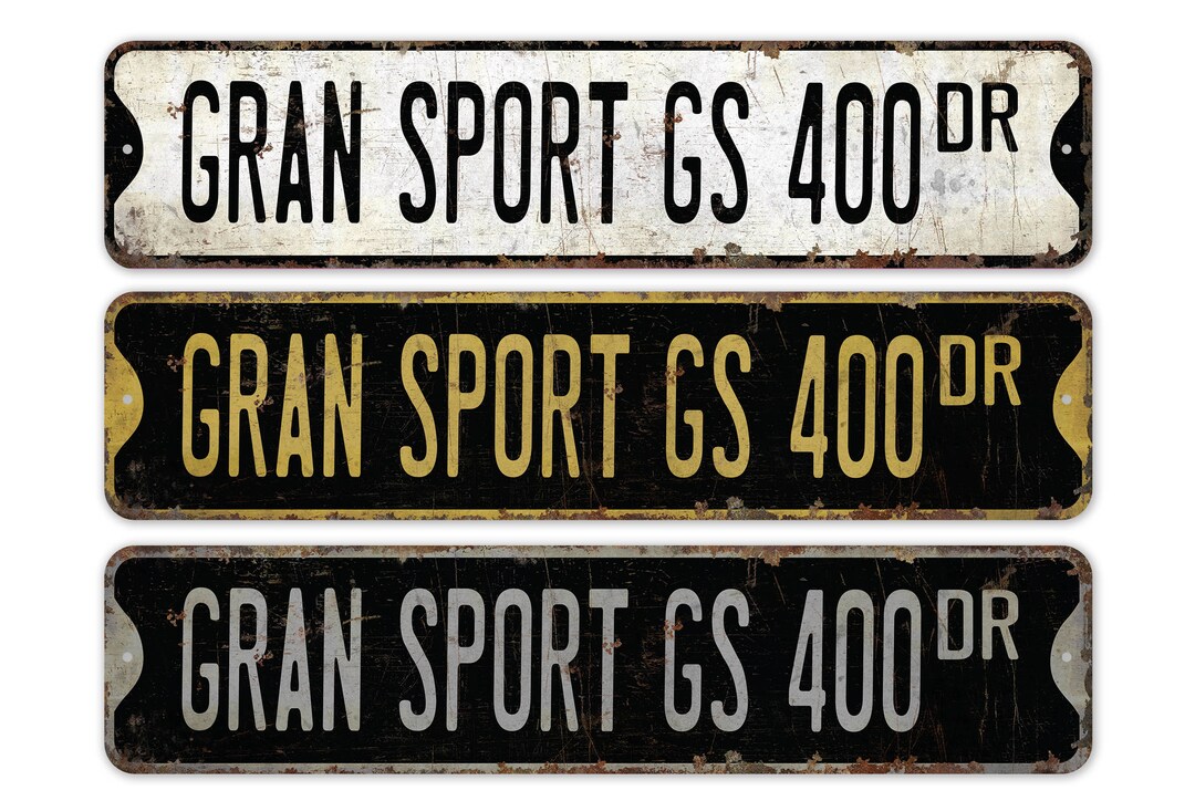 Gran Sport GS 400 - Gran GS 400 Decor - Gran GS 400 Sign - Vintage Car ...