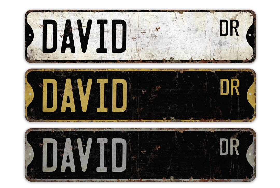 David Name Sign - Kids Room Door Sign - Boys Name Sign - Family Name ...
