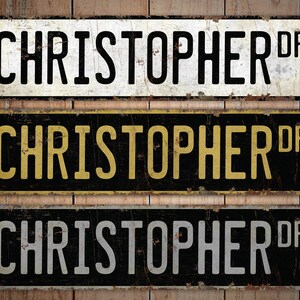 Christopher Sign - Children Room Sign - Kids Room Door Sign - Family ...