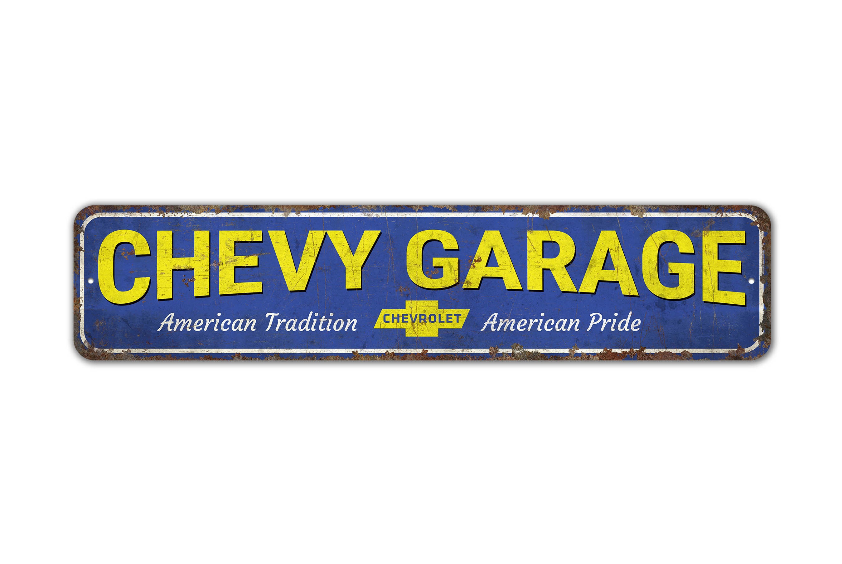 Chevy Garage Schild - Chevy Garage - Chevy Garage Dekor - Auto Garage Schild - Vintage Stil Schild - Premium Qualität rustikales Metallschild