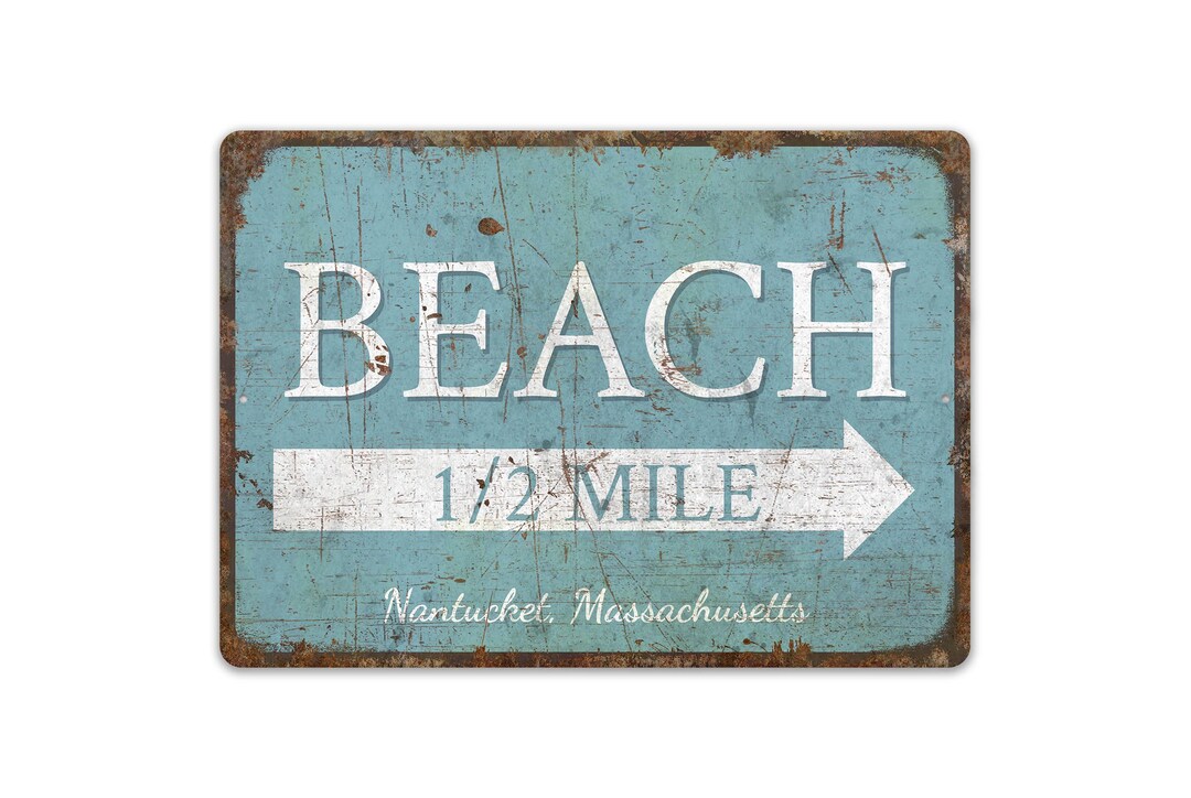 Beach Arrow Sign - Beach Direction Sign - Beach Sign - Beach House ...