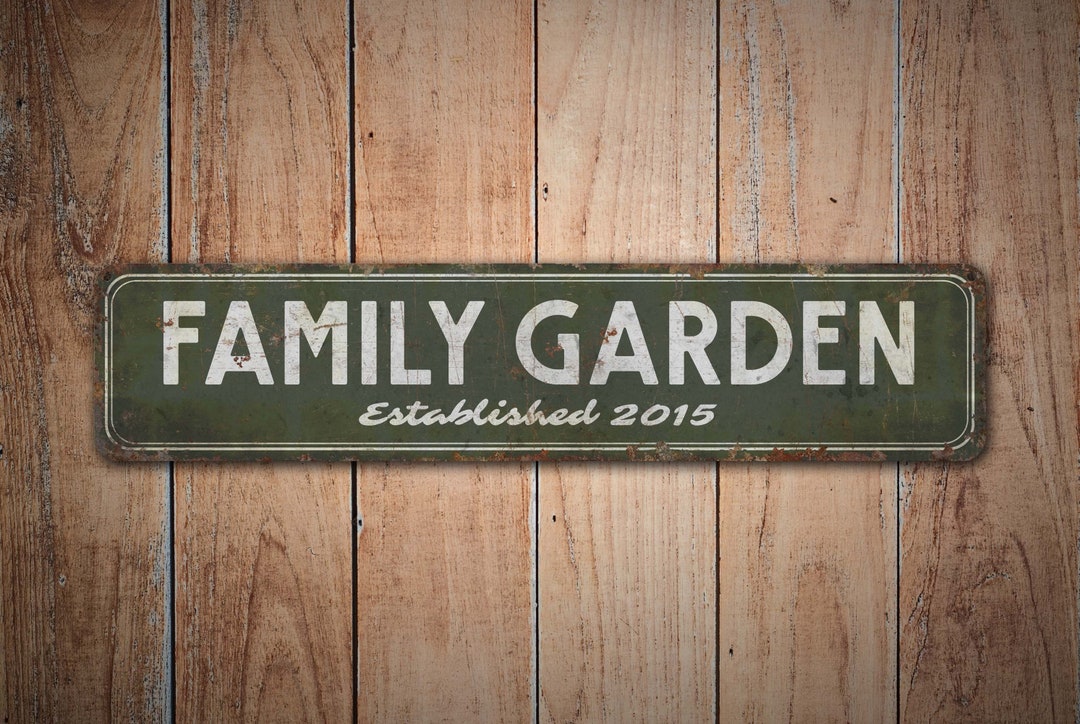 Family Garden Garden Sign Family Garden Sign Family Garden Decor