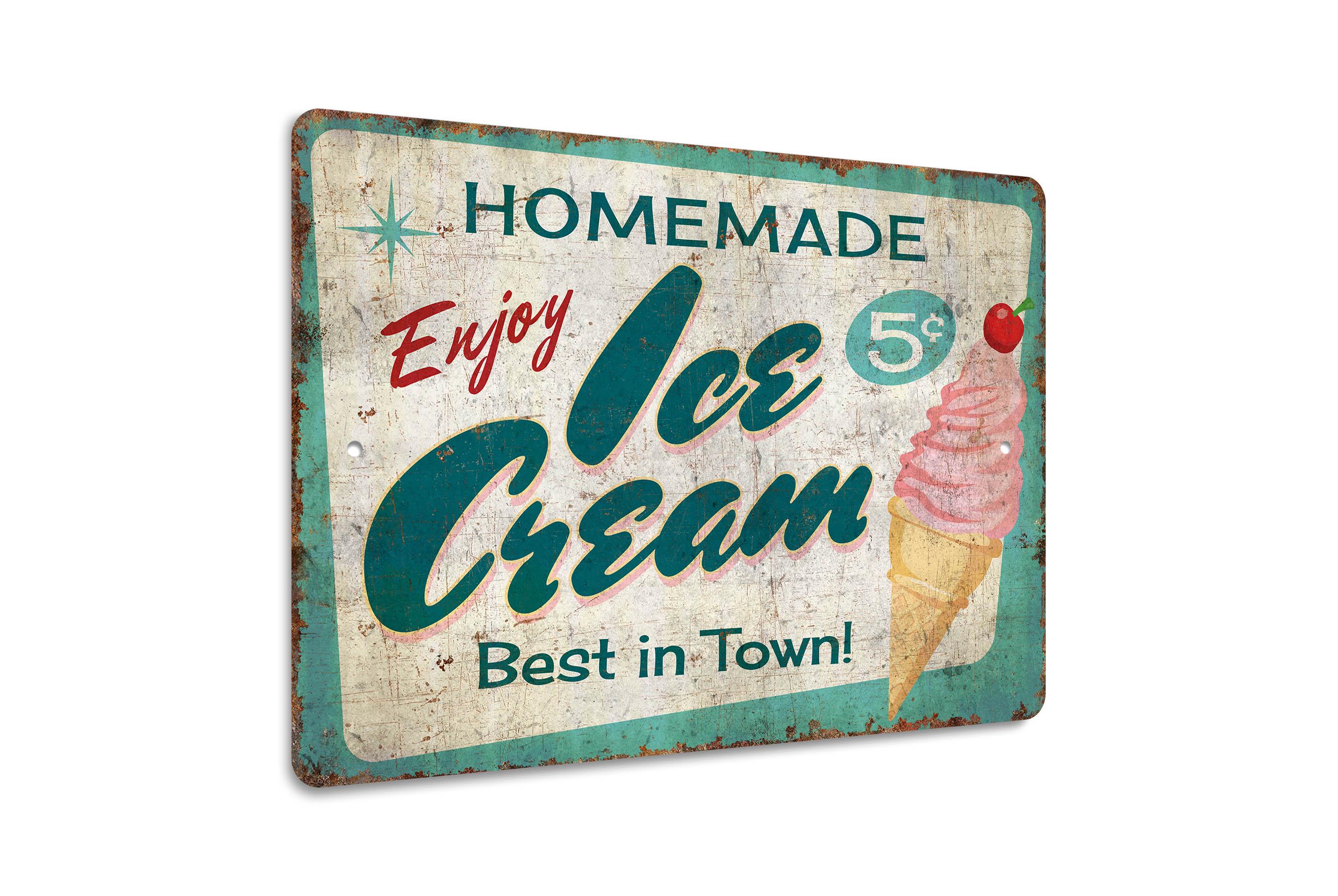 Ice Cream Sign - Home Style Ice Cream - Ice Cream Lover Gift