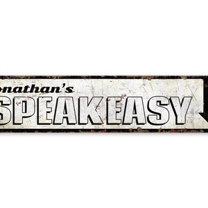 Speak Easy Sign - Speak Easy Decor - Speakeasy Decor - Vintage Style Sign - Speakeasy Sign - Speak Easy - Premium Quality Rustic Metal Sign