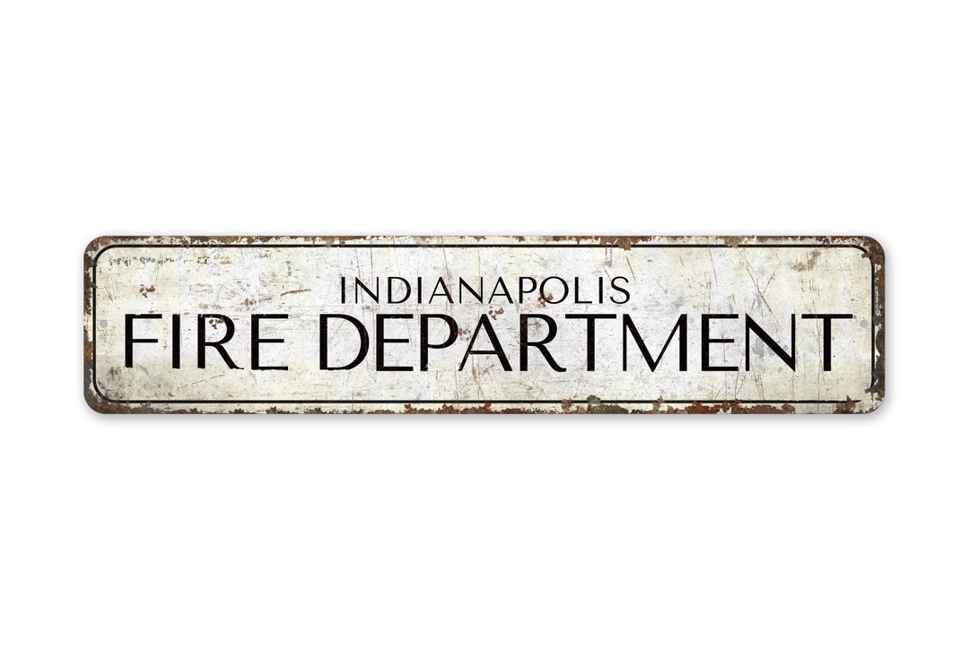 Fire Department Sign - Vintage Style Sign - Fire Department - Fire ...