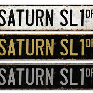 Saturn SL1 - Saturn SL1 Decor - Saturn SL1 Sign - Vintage Car Decor - Premium Quality Rustic Metal Sign