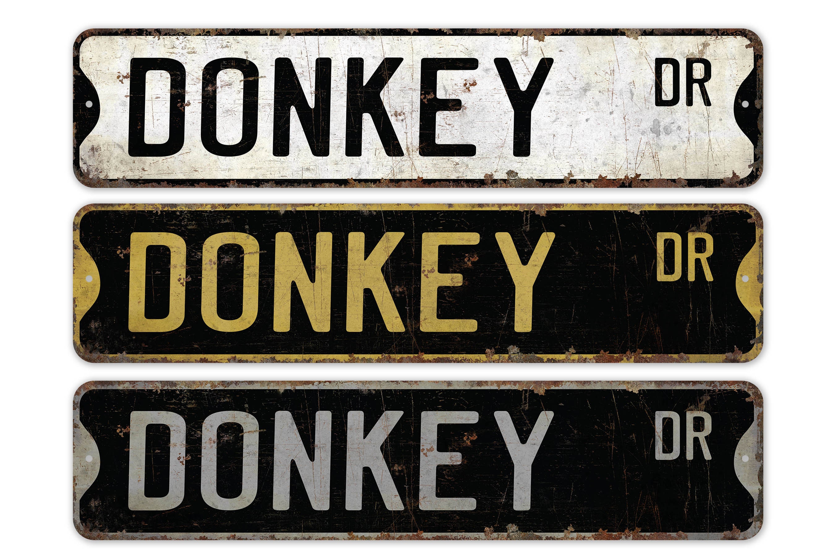 Donkey - Donkey Sign - Donkey Decor - Vintage Style Sign - Custom ...