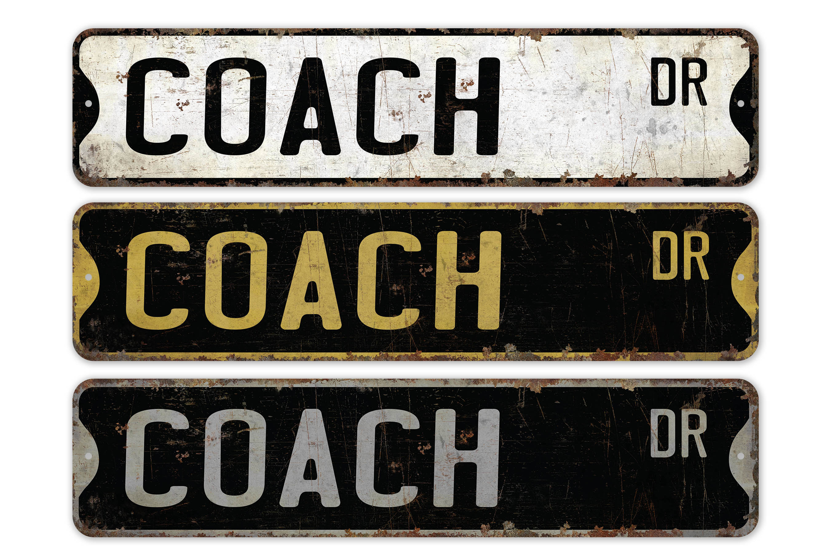 Coach - Coach Sign - Coach Decor - Vintage Style Sign - Custom