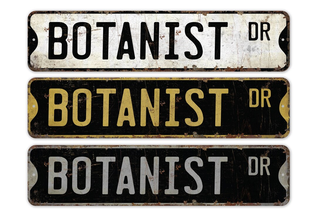 Botanist - Botanist Sign - Botanist Decor - Vintage Style Sign - Custom ...