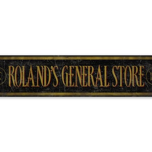 Custom General Store - General Store Sign - Vintage Style Sign - Custom Groceries sign - Premium Quality Rustic Metal Sign