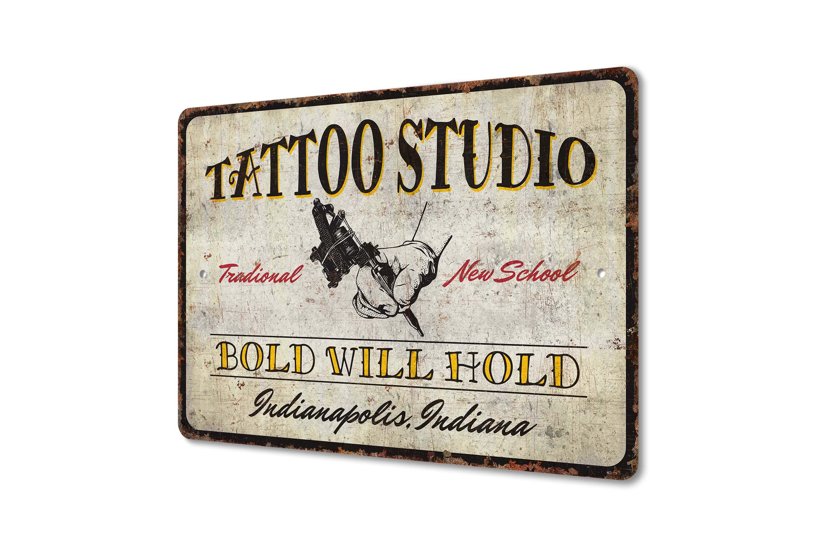 Tattoo Studio Sign - Tattoo Shop Decor - Custom Tattoo - Tattoo Studio ...