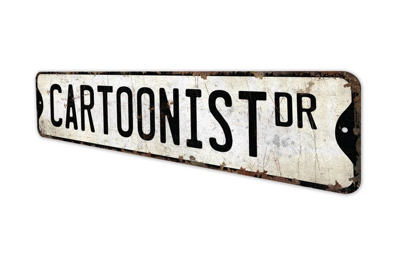 Cartoonist - Cartoonist Sign - Cartoonist Decor - Vintage Style Sign ...