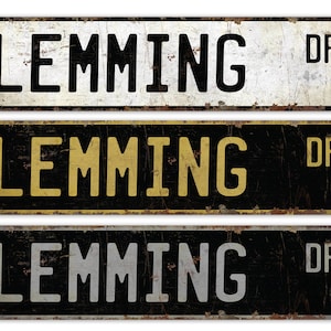 Lemming - Lemming Sign - Lemming Decor - Lemming Lover Gift - Lemming Owner Gift - Custom Street Sign - Premium Quality Rustic Metal Sign