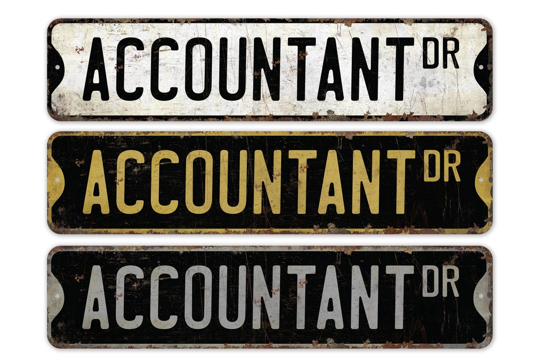 Accountant - Accountant Sign - Accountant Decor - Vintage Style Sign ...