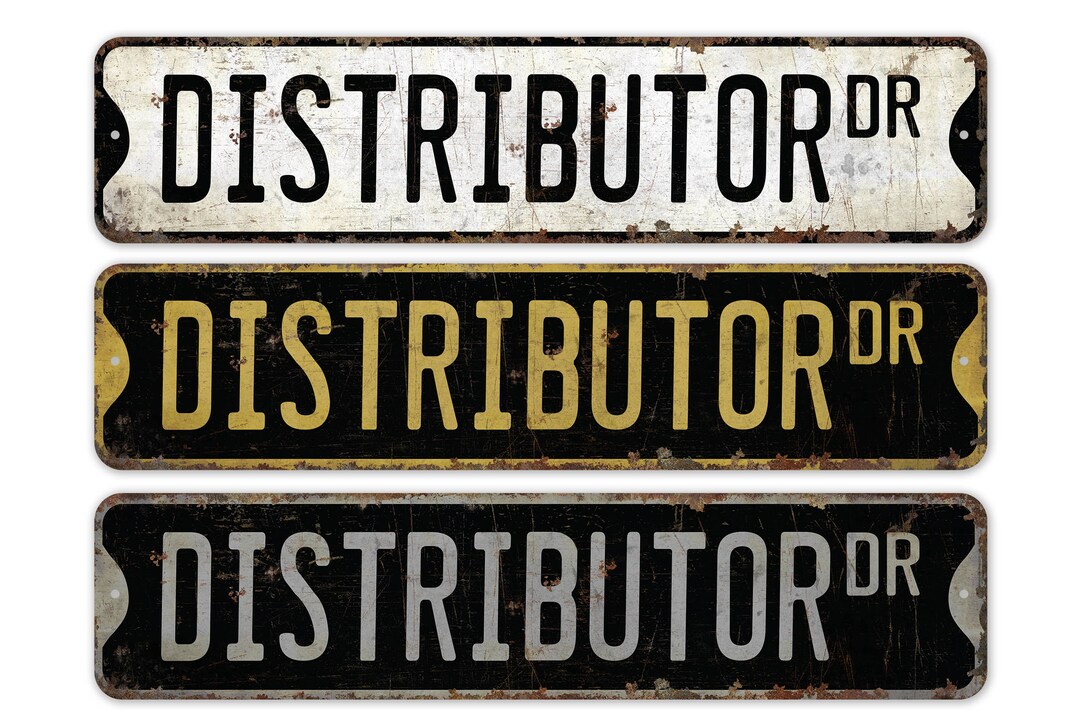 Distribution Group Sign Distributor - Distributor Sign - Distributor Decor - Vintage Style Sign ...