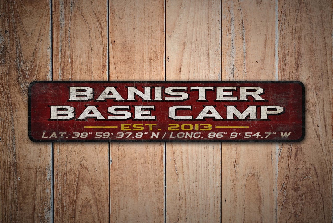 Basecamp Sign - Basecamp Location Sign - Lat Long Sign - Custom ...