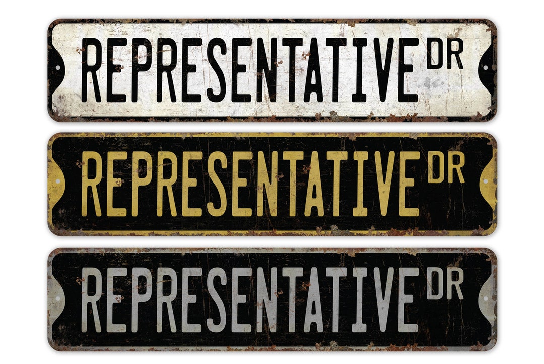 Representative Sign Representative - Representative Sign - Representative Decor - Vintage ...