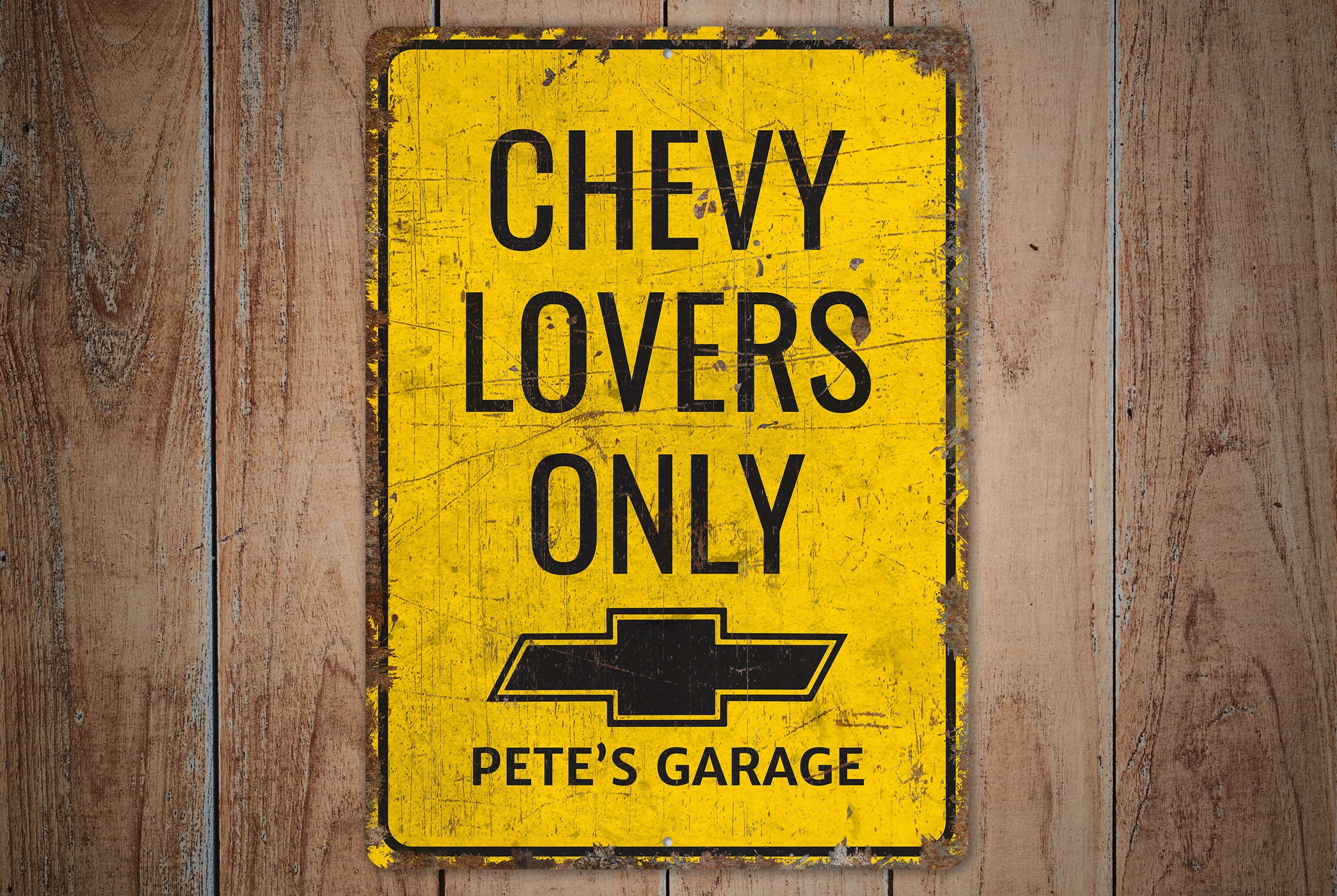 Chevy Lovers Sign - Chevy Sign - Chevy Car Decor - Classic Car Sign ...