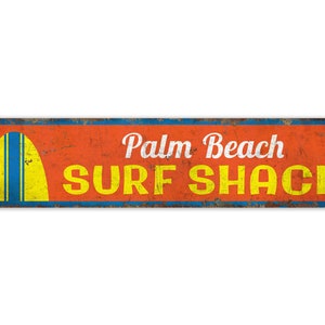 Surf Shack - Surf Shack Sign - Surf Shack Decor - Vintage Style Sign - Custom Text Sign - Premium Quality Rustic Metal Sign