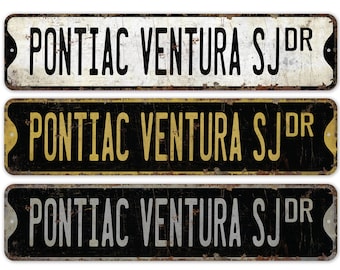 Pontiac Ventura SJ - Pontiac Ventura SJ Sign - Vintage Car Sign - Pontiac Ventura SJ Decor - Premium Quality Rustic Metal Sign
