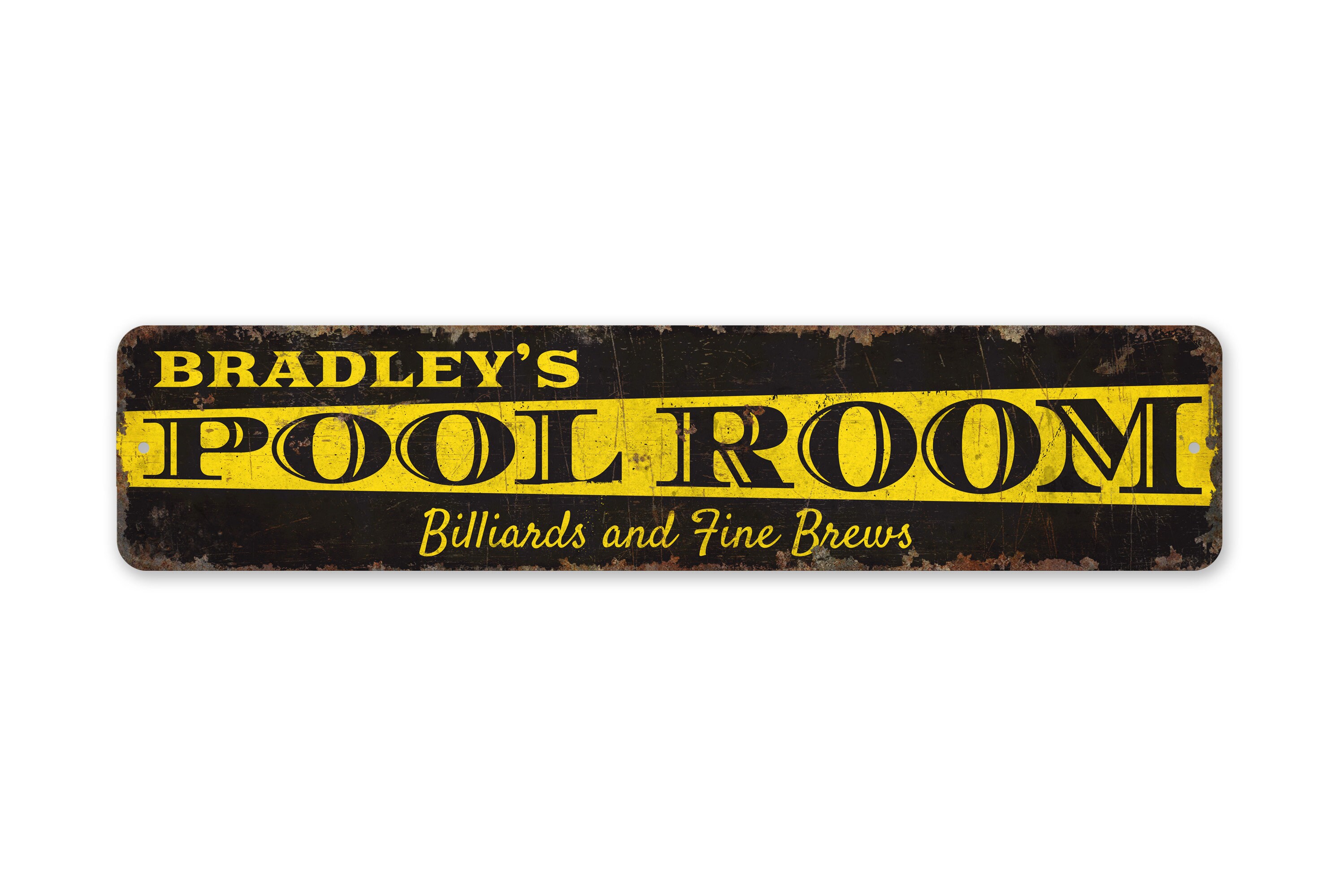 Pool Room Sign - Game Room Decor - Vintage Style Sign - Family Game Room - Pool Room Decor - Premium Quality Rustic Metal Sign