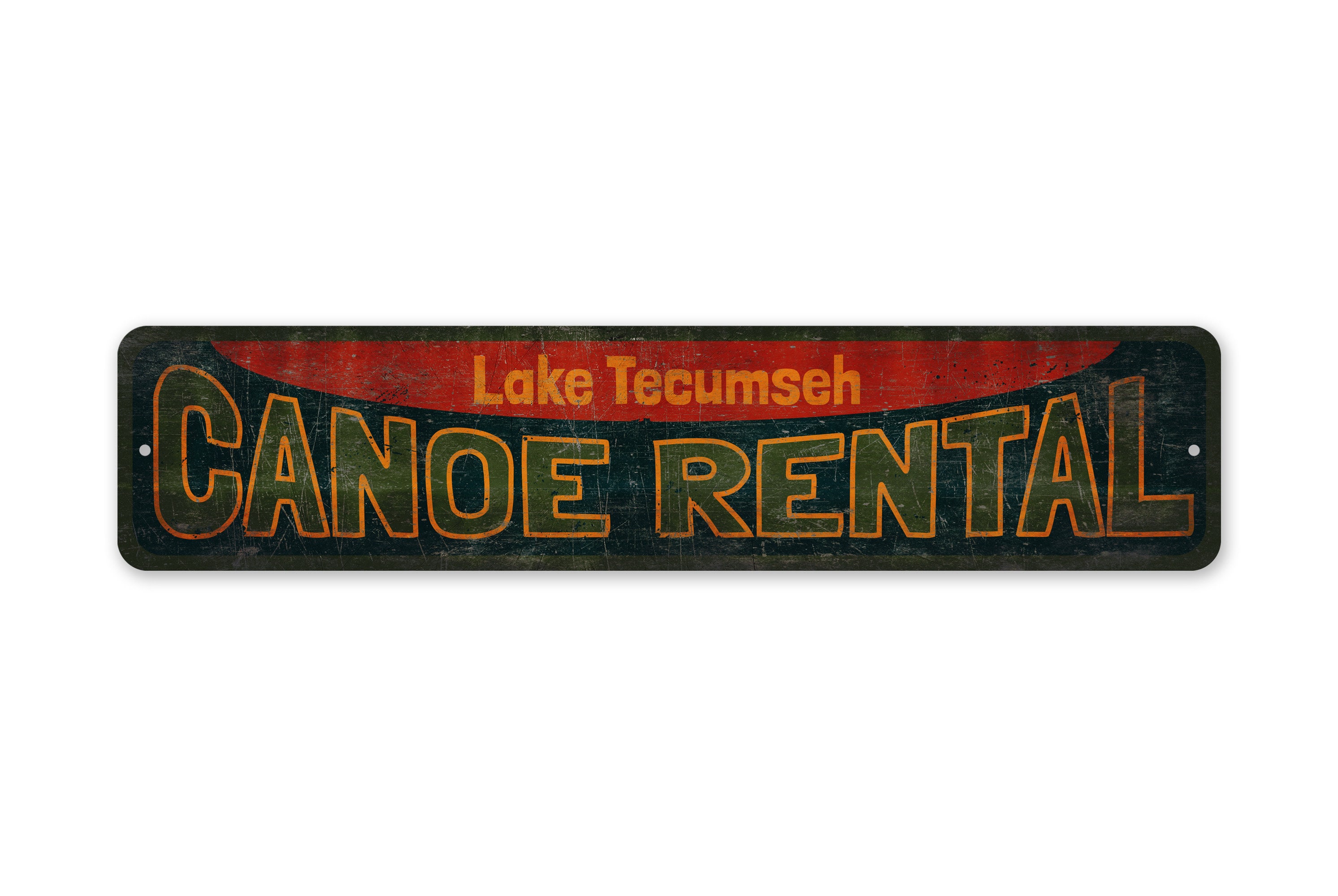 Canoe Rental Sign - Custom Canoe Rental - Canoe Rental Sign - Vintage ...