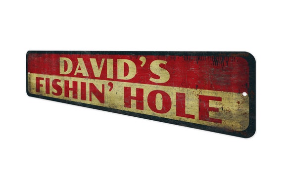 Fishing Hole Sign Fishing Hole Decor Custom Fishing Hole Vintage Style Sign  Premium Quality Rustic Metal Sign -  Canada