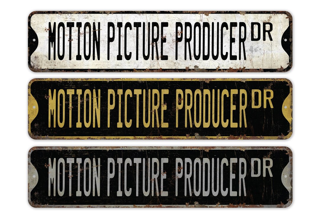 Motion Picture Producer - Film Producer Sign - Producer Decor - Vintage ...