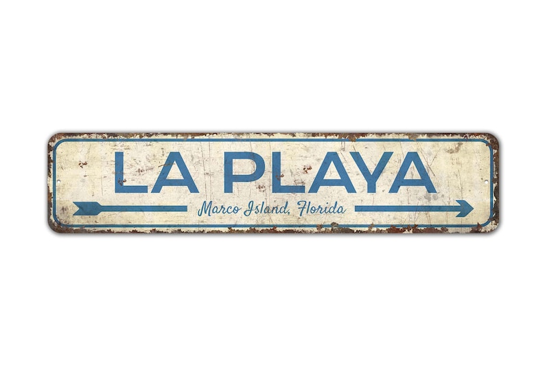 a sign that says la plava on it