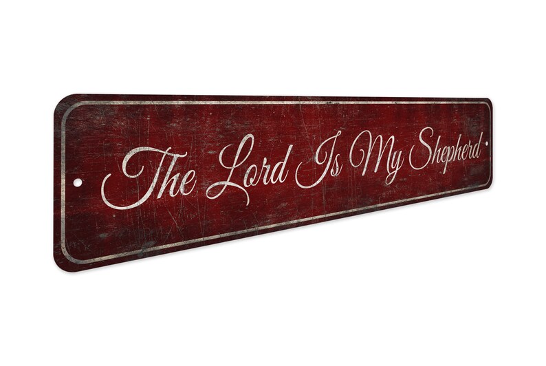 The Lord is Shepherd - the Lord Sign - Vintage Style Sign - Religious ...