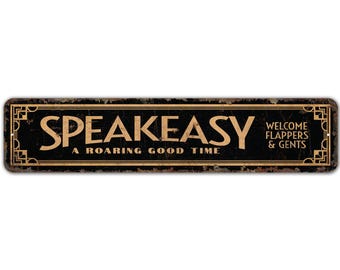 Letrero de bar clandestino - Letrero de bar - Decoración de bar - Letrero de pub - Letrero de bar de cerveza - Decoración de bar de cerveza - Letrero de estilo vintage - Letrero de metal rústico de primera calidad