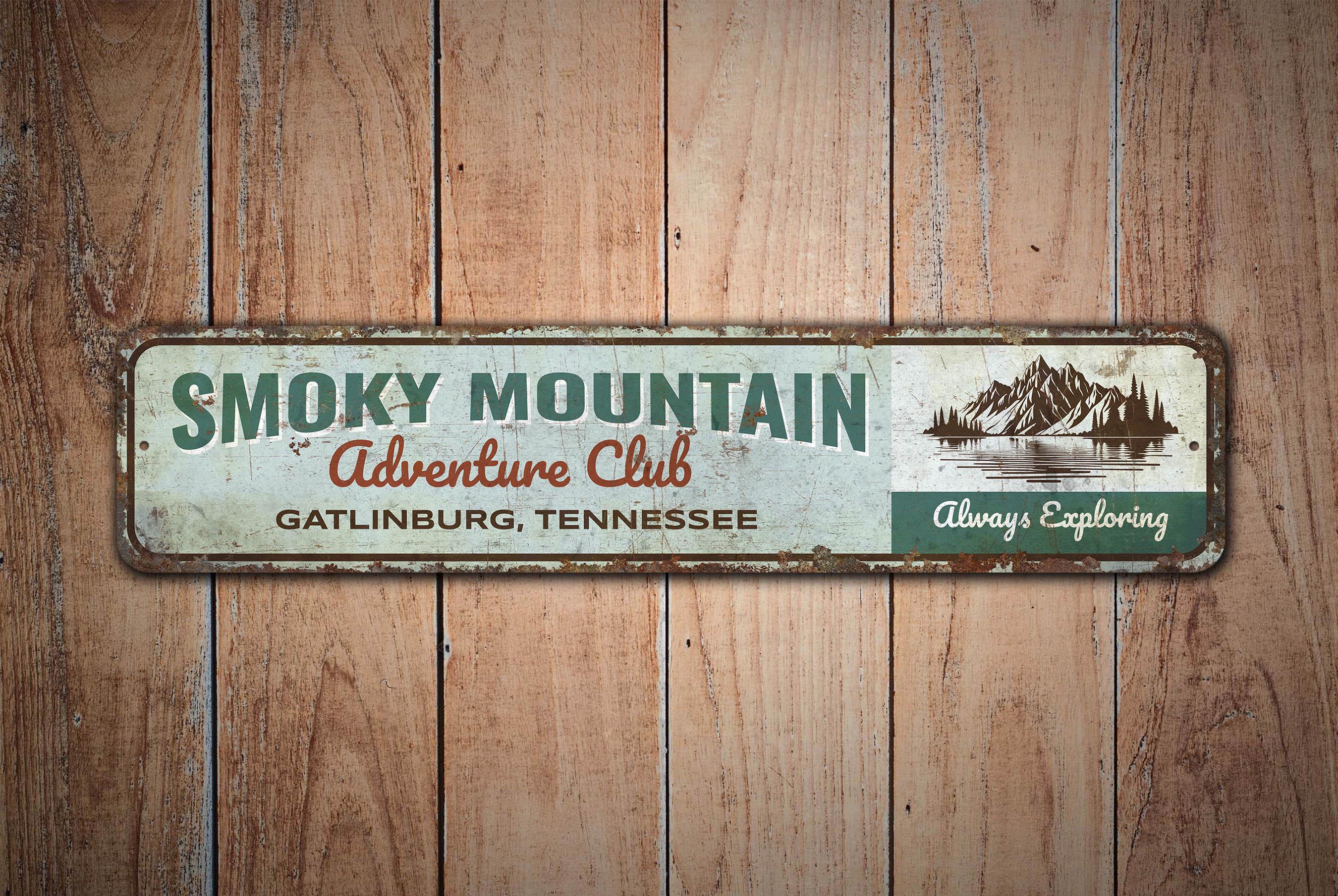 Adventure Club Sign - Mountain Sign - Camping Lover Gift - National ...