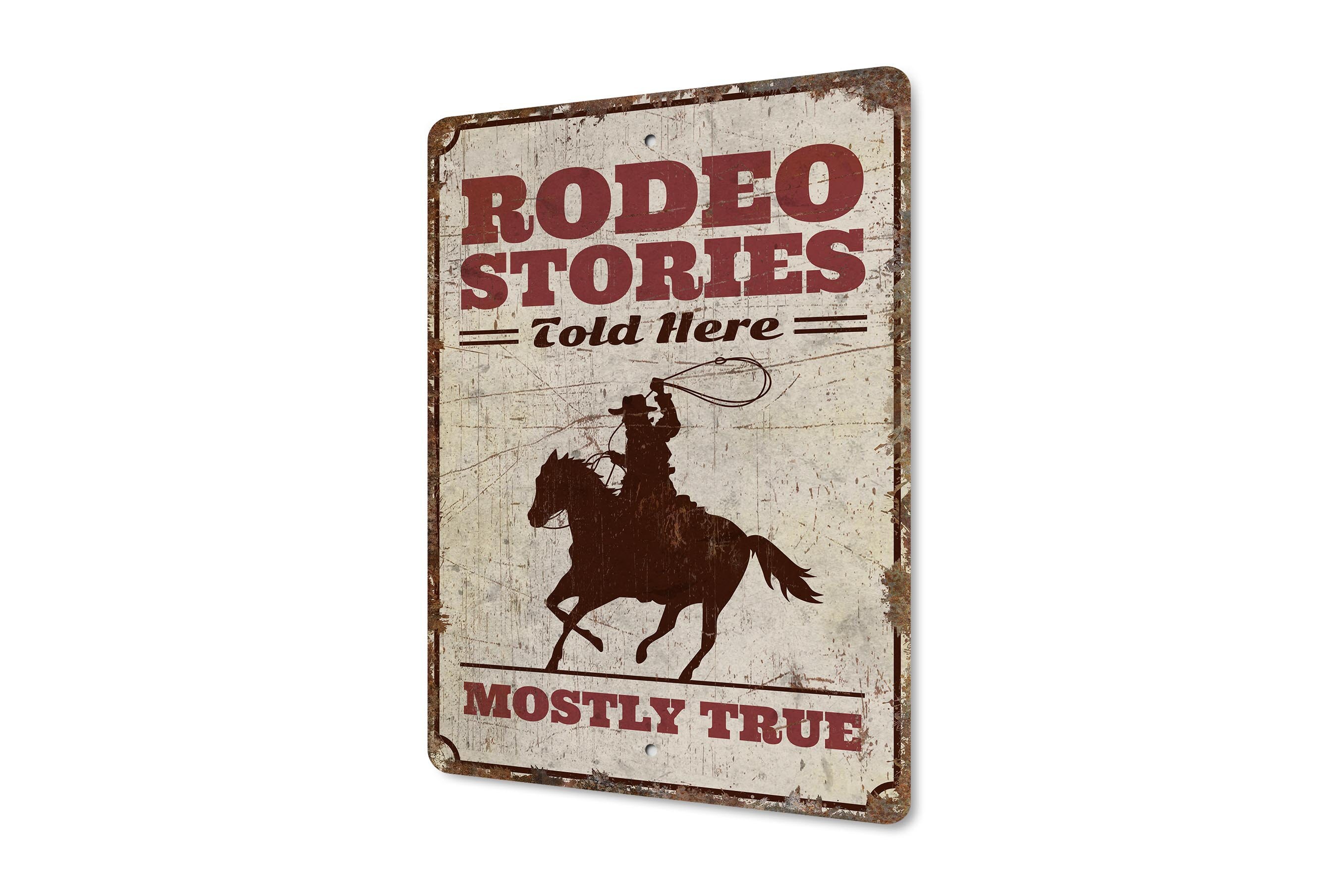 Old Time Rodeo Sign Rodeo Stories Sign - Western Decor Sign - Ranch Decor - Ranch Sign ...