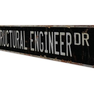 Engenheiro Estrutural - Placa de Engenheiro Estrutural - Decoração de Engenheiro Estrutural - Placa Estilo Vintage - Placa de Metal Rústico de Qualidade Premium imagem 8