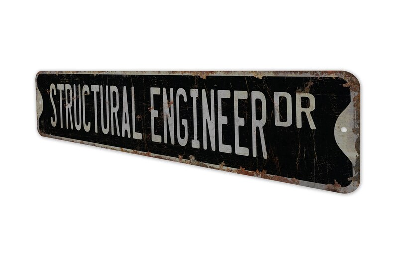 Engenheiro Estrutural - Placa de Engenheiro Estrutural - Decoração de Engenheiro Estrutural - Placa Estilo Vintage - Placa de Metal Rústico de Qualidade Premium imagem 8