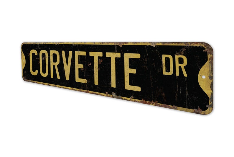 Corvette - Corvette Sign - Classic Car Sign - Corvette Decor - Custom ...